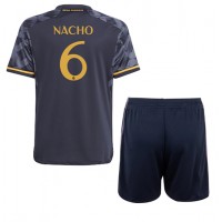 Maglie da calcio Real Madrid Nacho #6 Seconda Maglia Bambino 2023-24 Manica Corta (+ Pantaloni corti)